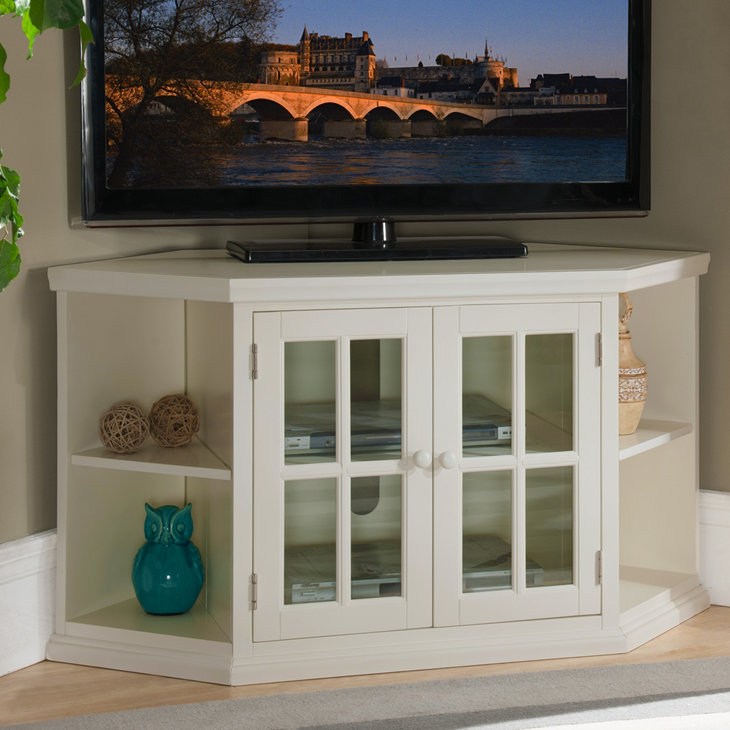 Charlton Home® Carnesville Corner TV Stand for TVs up to 50" & Reviews
